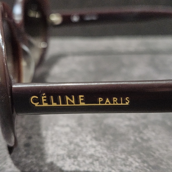 CELINE Oversized Oval Sunglasses Vintage 57/20/140 W/COA GUC - Picture 7 of 8